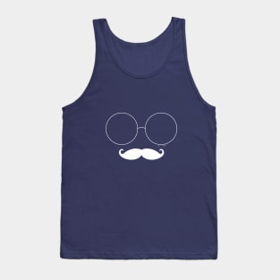 Glasses Mustachio Tank Top